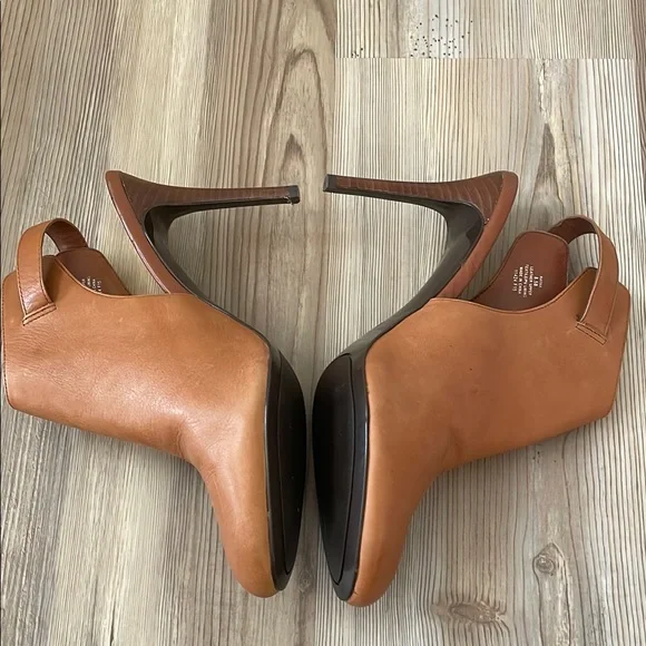 Lauren Ralph Lauren Tan Rayna Heeled Mule Ankle Boot 8.5 - Picture 2 of 8